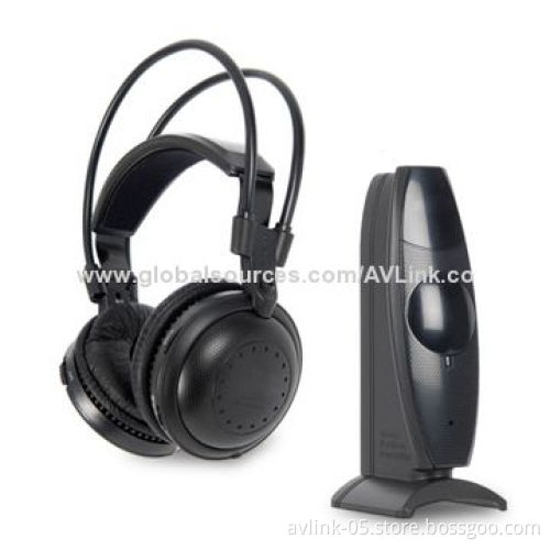 Crystal Clear Voice RF 863MHz Wireless Stereo Headphones for Silent Disco Parties, TVs, Computers